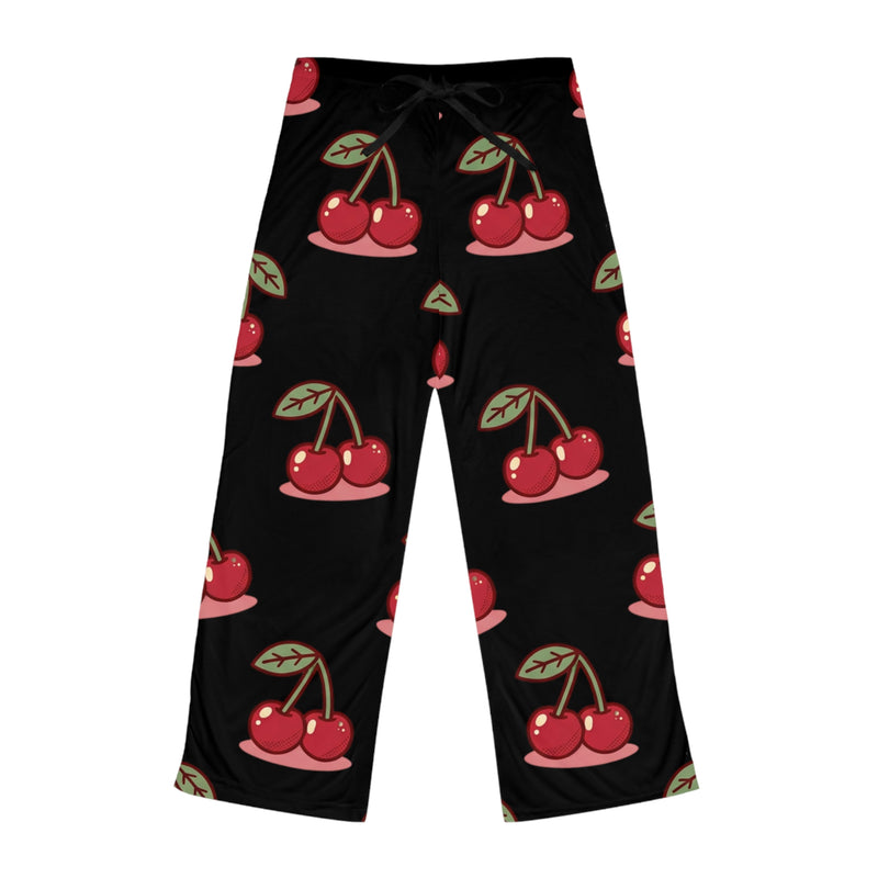 Cherry Print Pajama Pants — Women's Cozy Lounge Sleepwear
