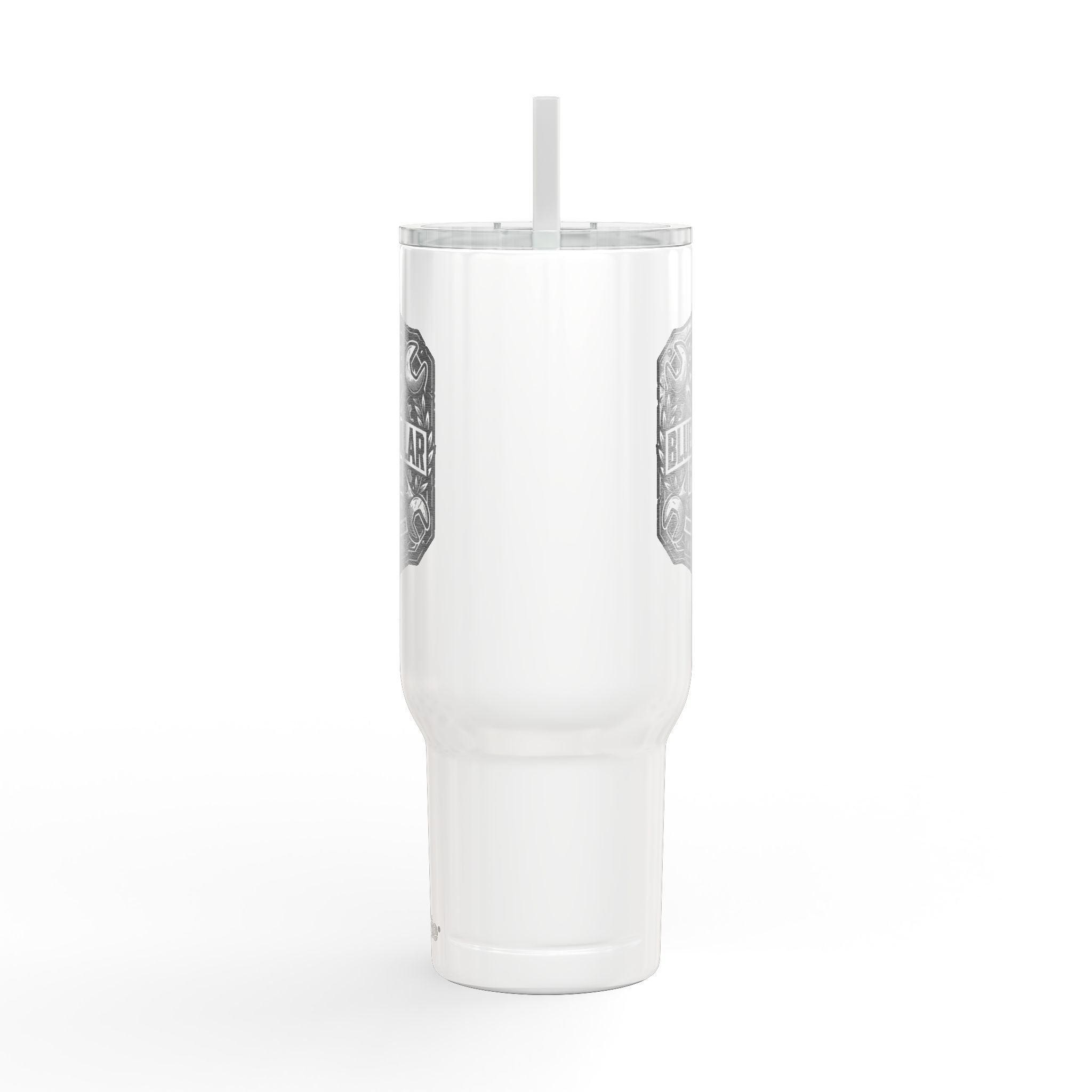 40oz Engraved Tumbler — "Blue Collar Fuel" Insulated Travel Mug