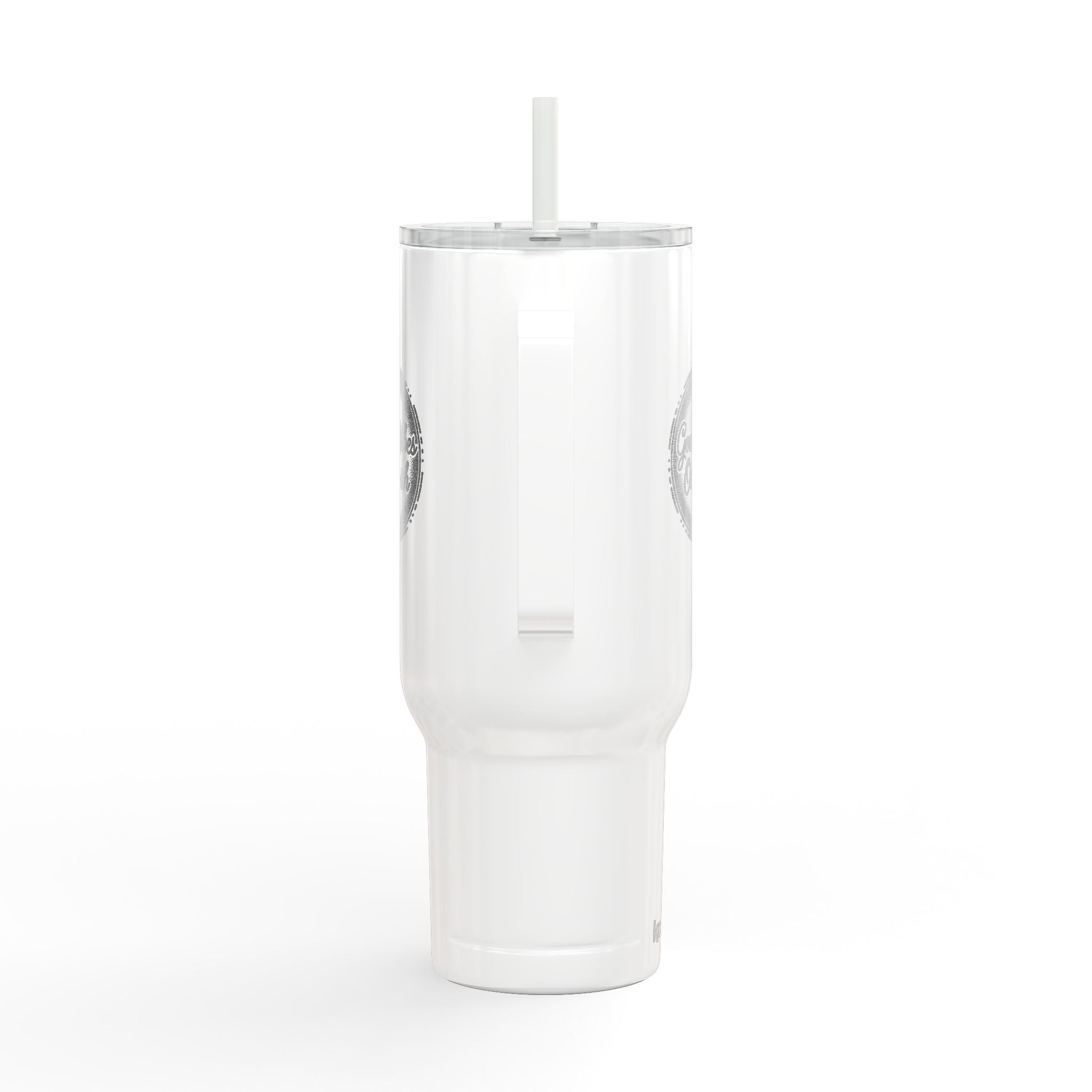 40oz Insulated Engraved Tumbler with Lid & Straw — Personalized 'Mama Bear' Design