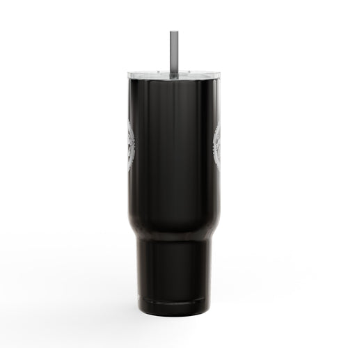 40oz Insulated Engraved Tumbler with Lid & Straw — Personalized 'Mama Bear' Design