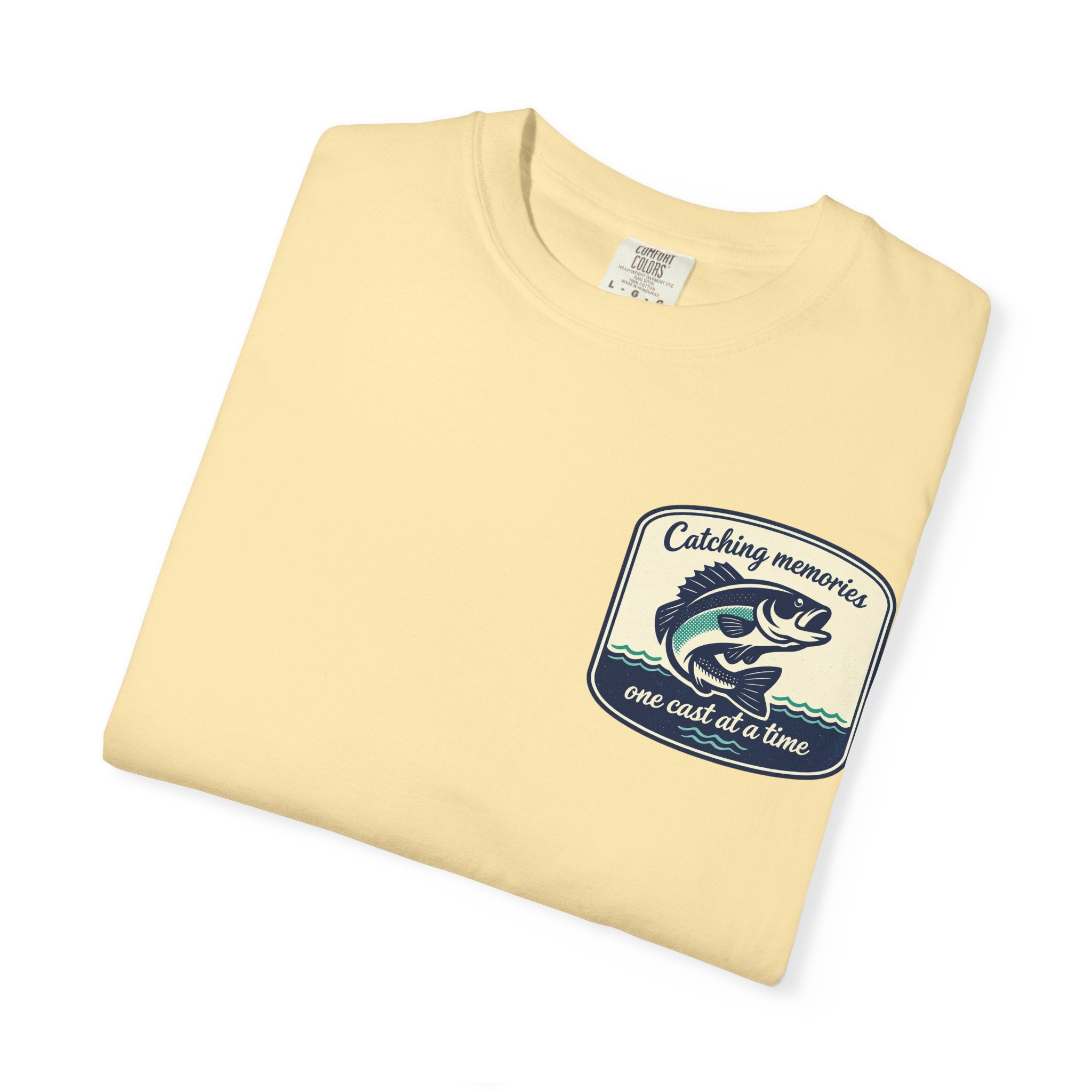 Catching Memories Funny Fishing Graphic Shirt for Men and Women