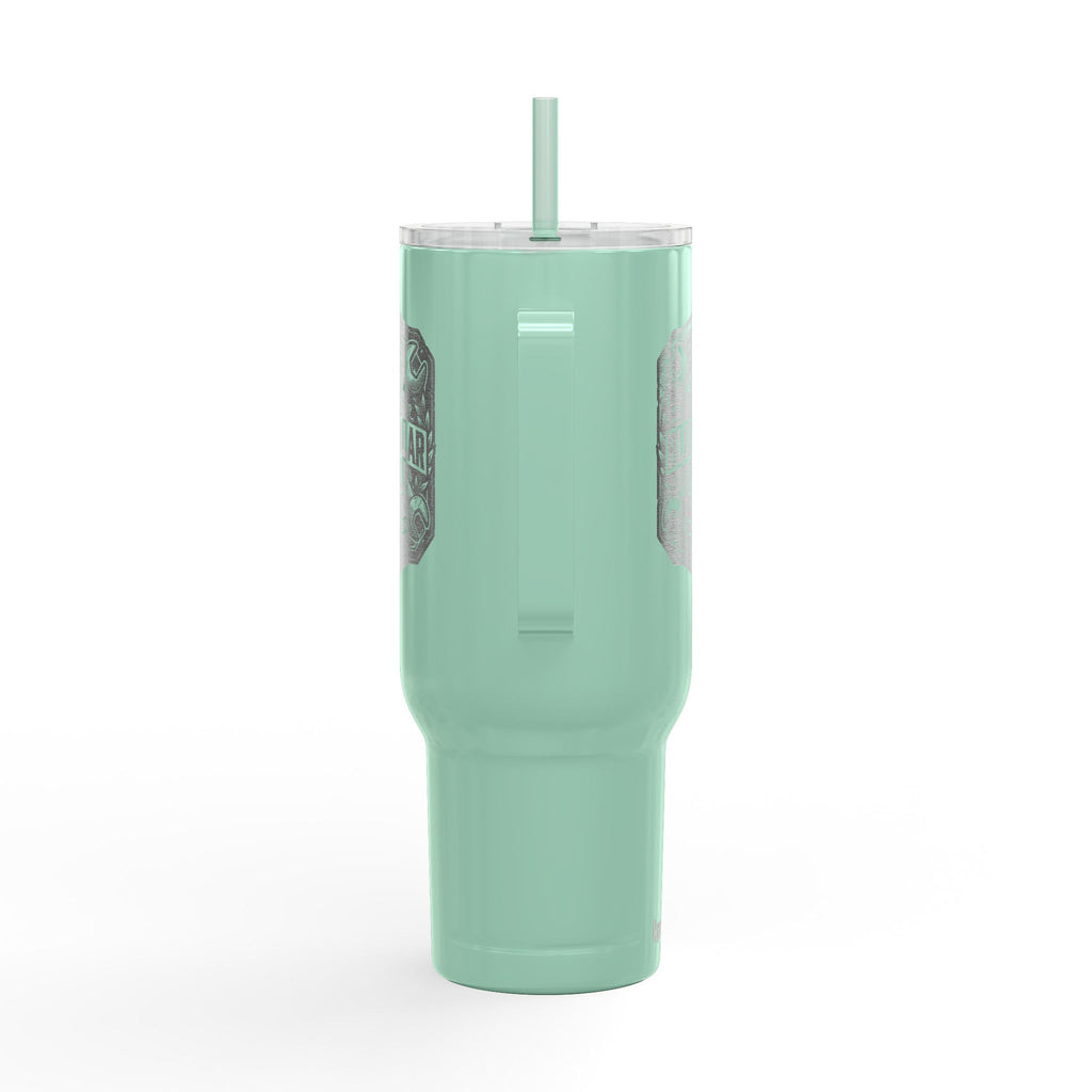 40oz Engraved Tumbler — "Blue Collar Fuel" Insulated Travel Mug