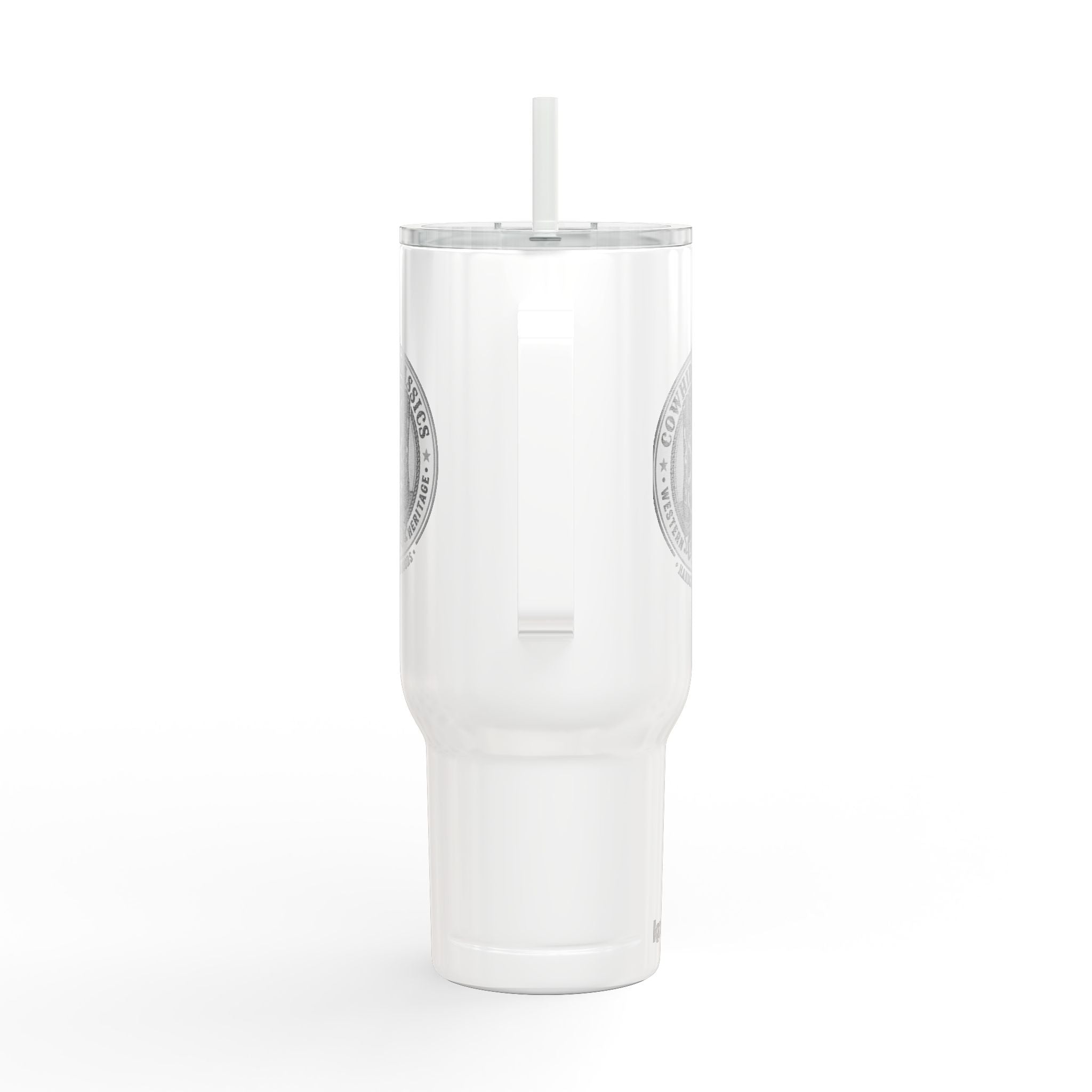 40oz Engraved Travel Tumbler – Cowboy Classic Logo Stainless Steel