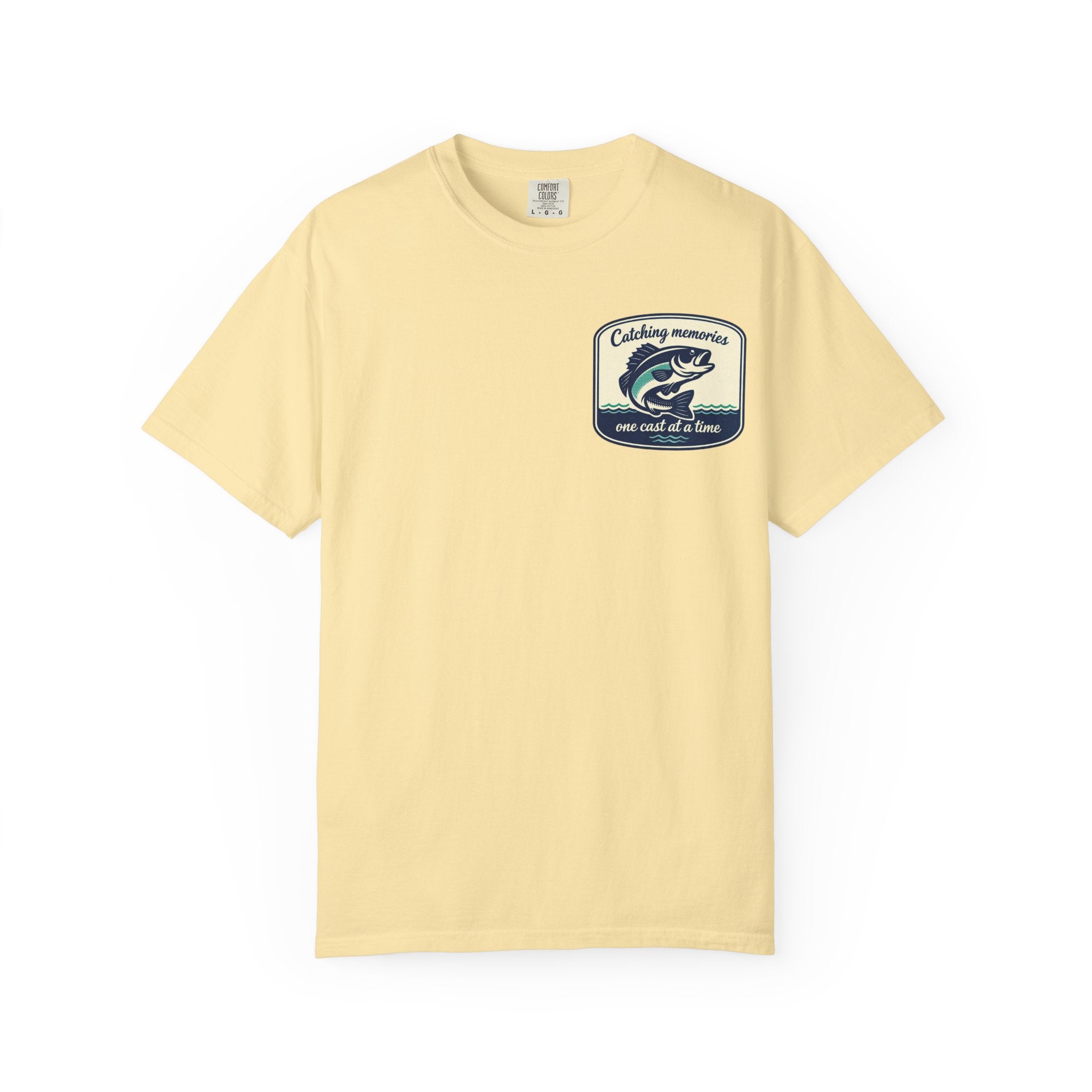 Catching Memories Funny Fishing Graphic Shirt for Men and Women