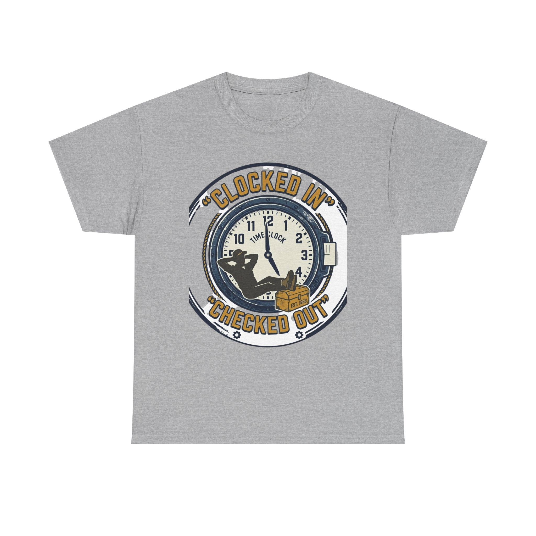 clocked in-checked out Cotton Tee