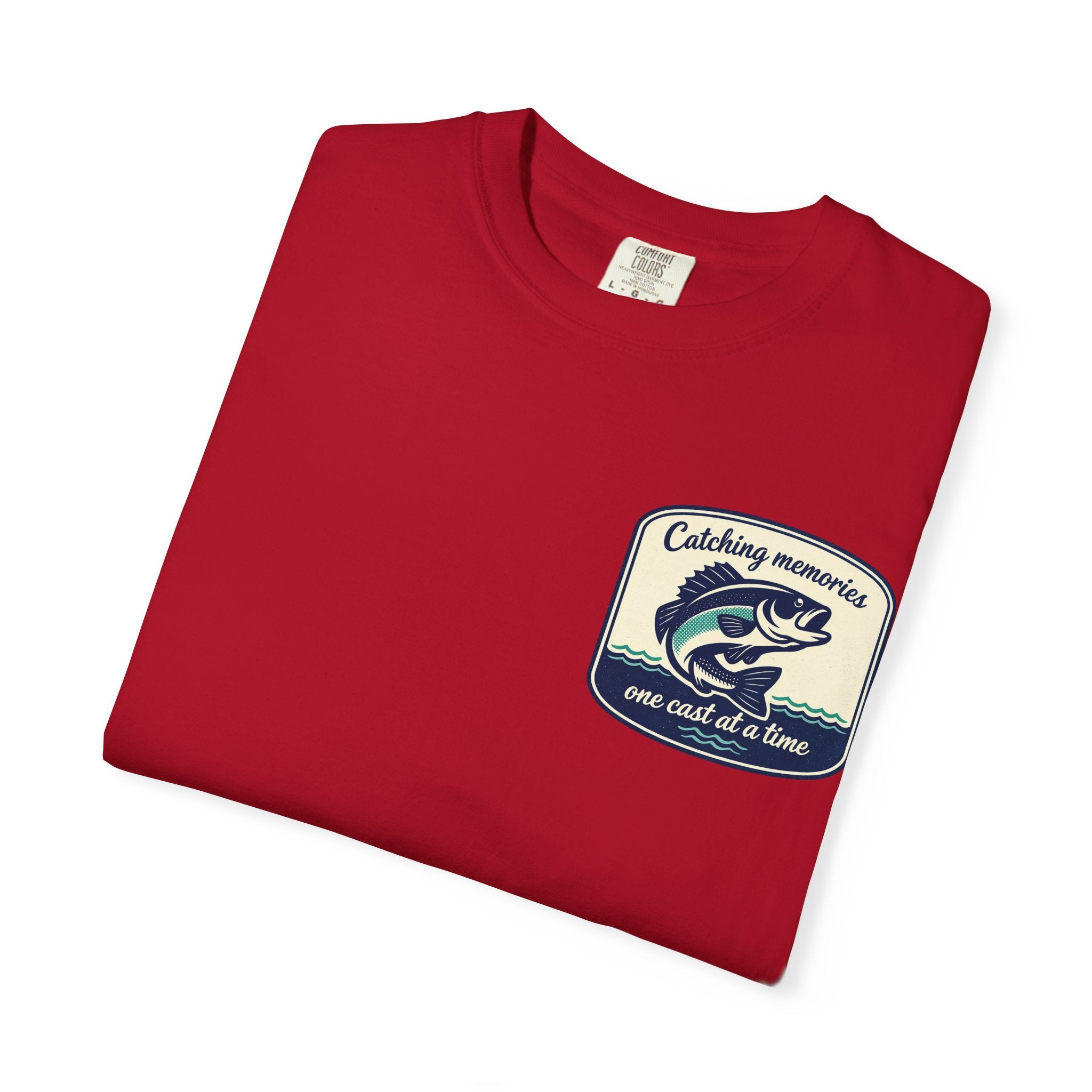 Catching Memories Funny Fishing Graphic Shirt for Men and Women