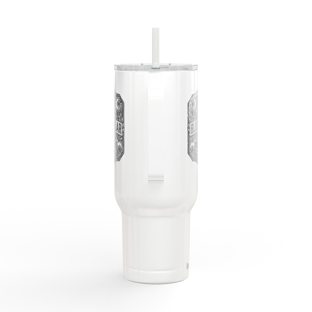 40oz Engraved Tumbler — "Blue Collar Fuel" Insulated Travel Mug