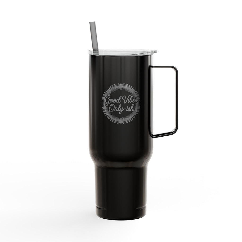 40oz Insulated Engraved Tumbler with Lid & Straw — Personalized 'Mama Bear' Design