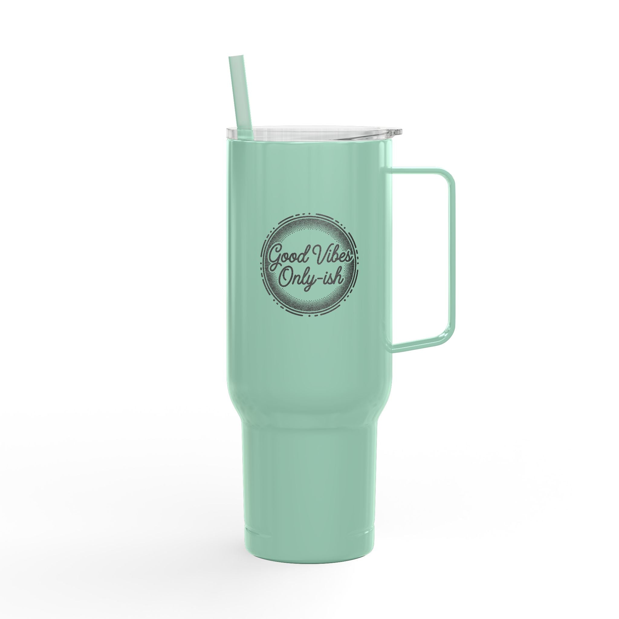 40oz Insulated Engraved Tumbler with Lid & Straw — Personalized 'Mama Bear' Design