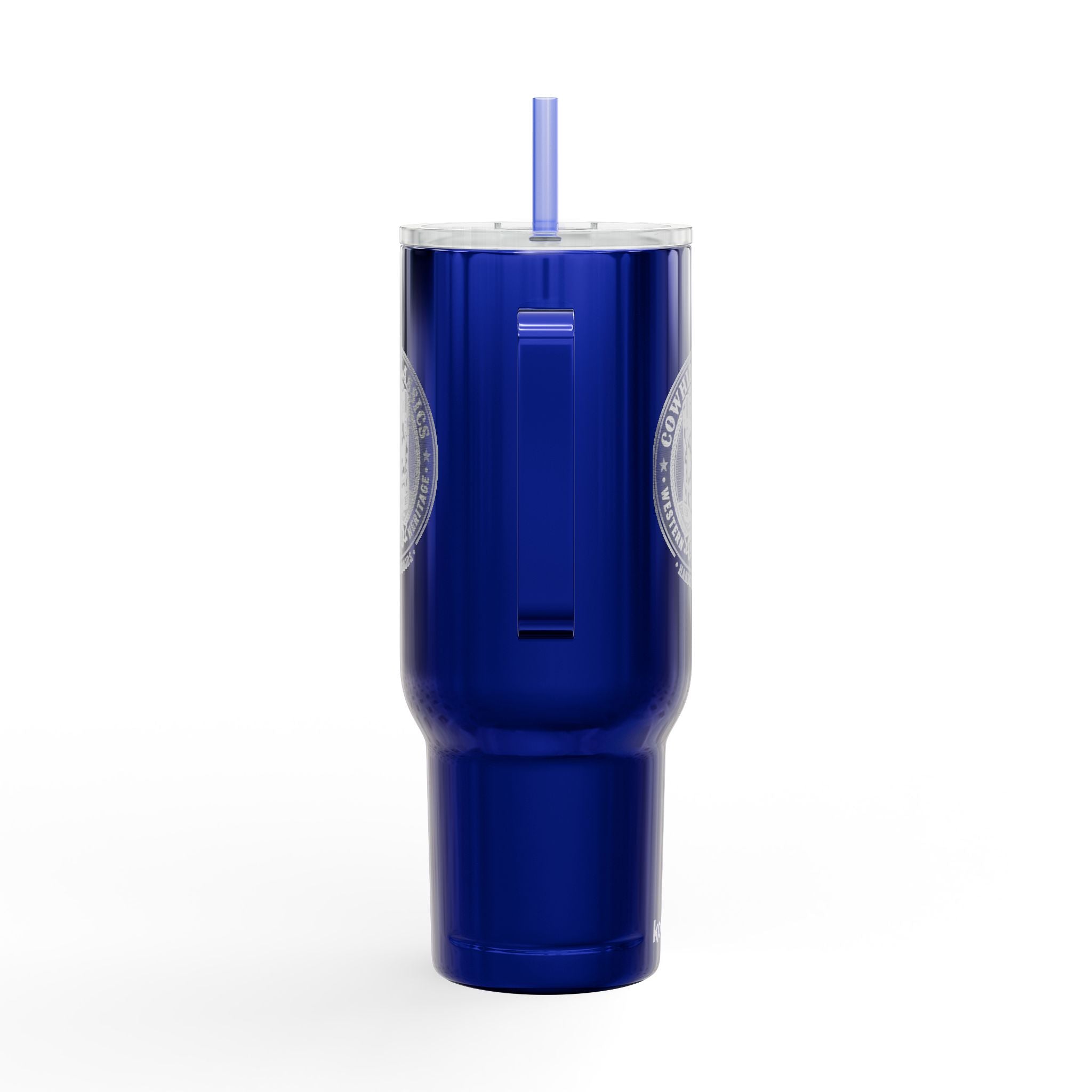 40oz Engraved Travel Tumbler – Cowboy Classic Logo Stainless Steel