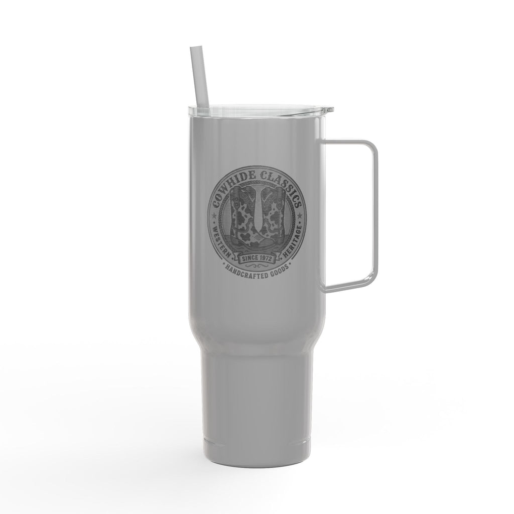 40oz Engraved Travel Tumbler – Cowboy Classic Logo Stainless Steel