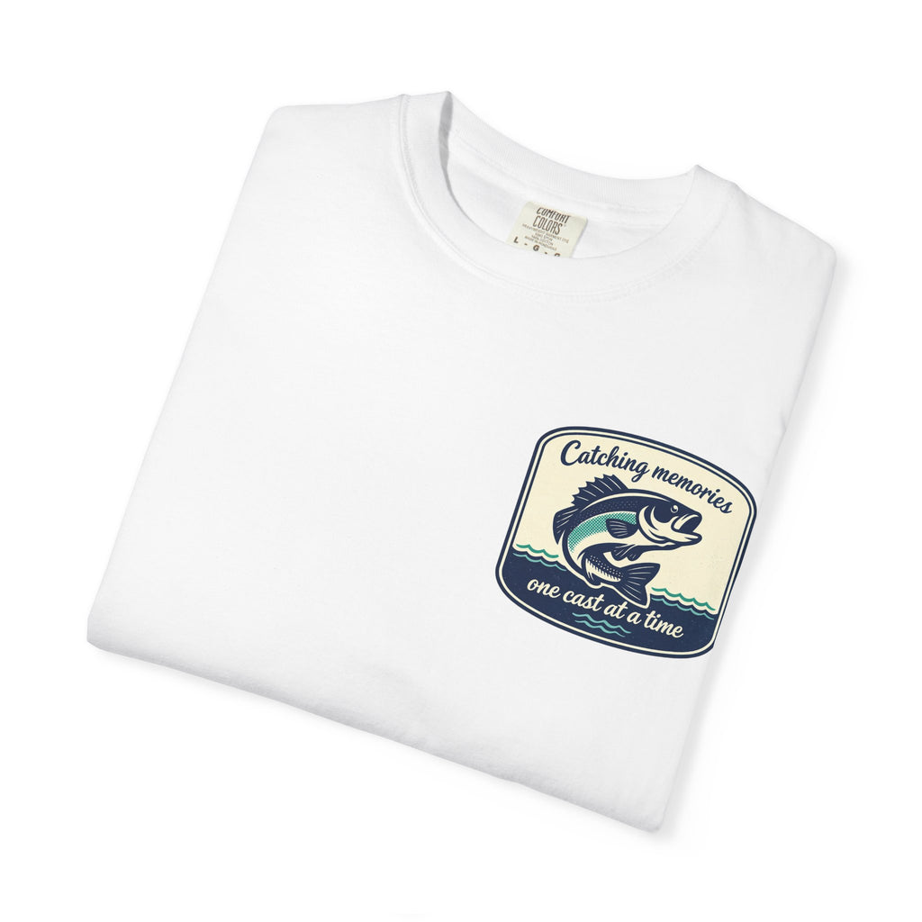 Catching Memories Funny Fishing Graphic Shirt for Men and Women