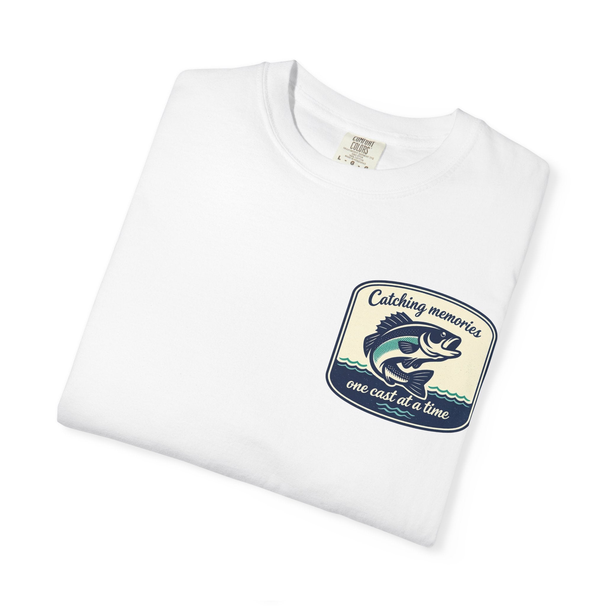 Catching Memories Funny Fishing Graphic Shirt for Men and Women