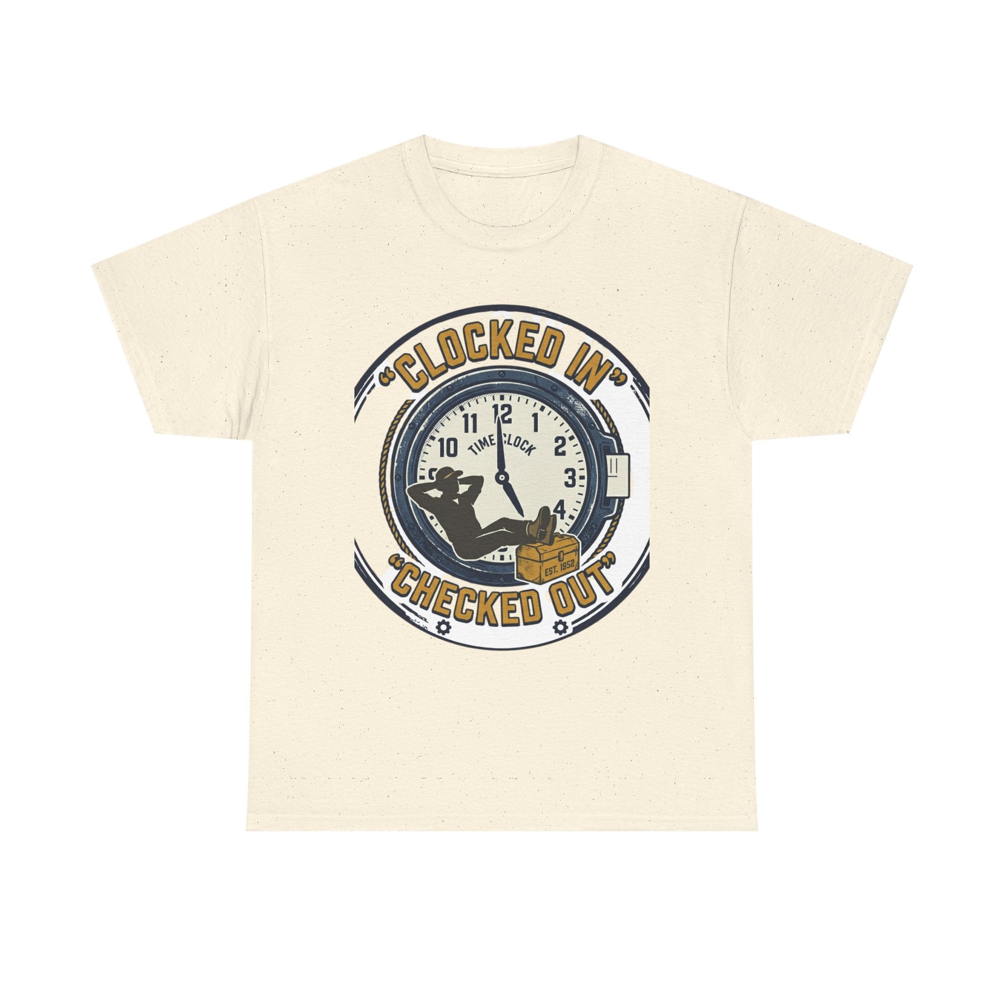 clocked in-checked out Cotton Tee