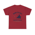 Born to fish, forced to work Men's Cotton Tshirt