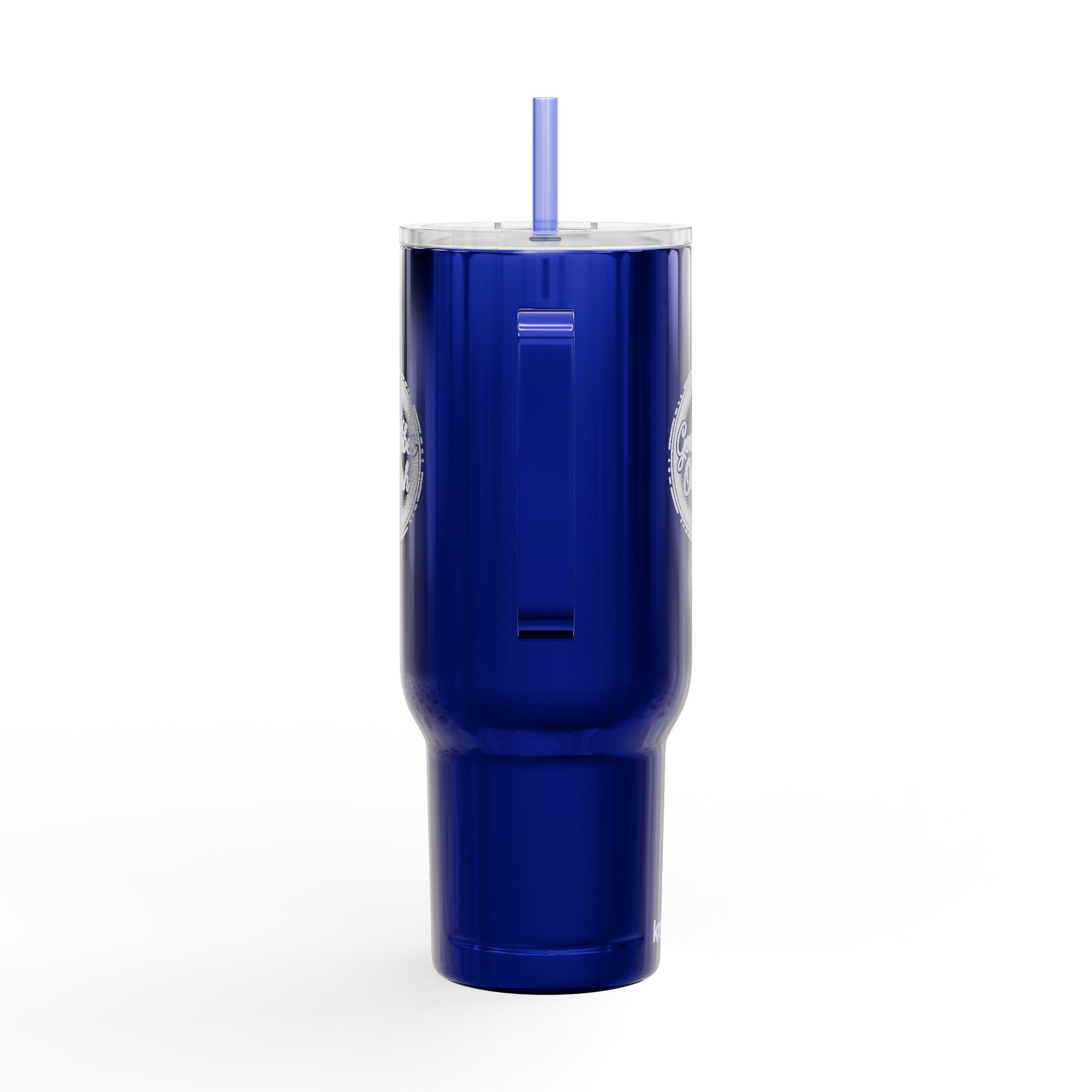 40oz Insulated Engraved Tumbler with Lid & Straw — Personalized 'Mama Bear' Design