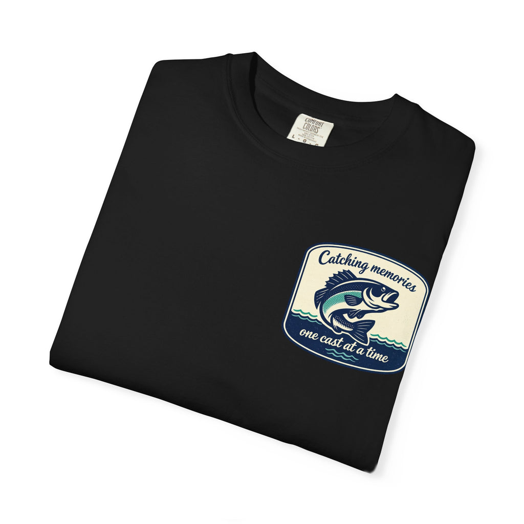 Catching Memories Funny Fishing Graphic Shirt for Men and Women