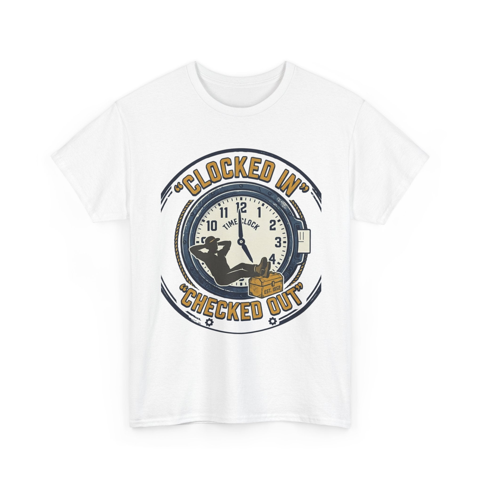 clocked in-checked out Cotton Tee