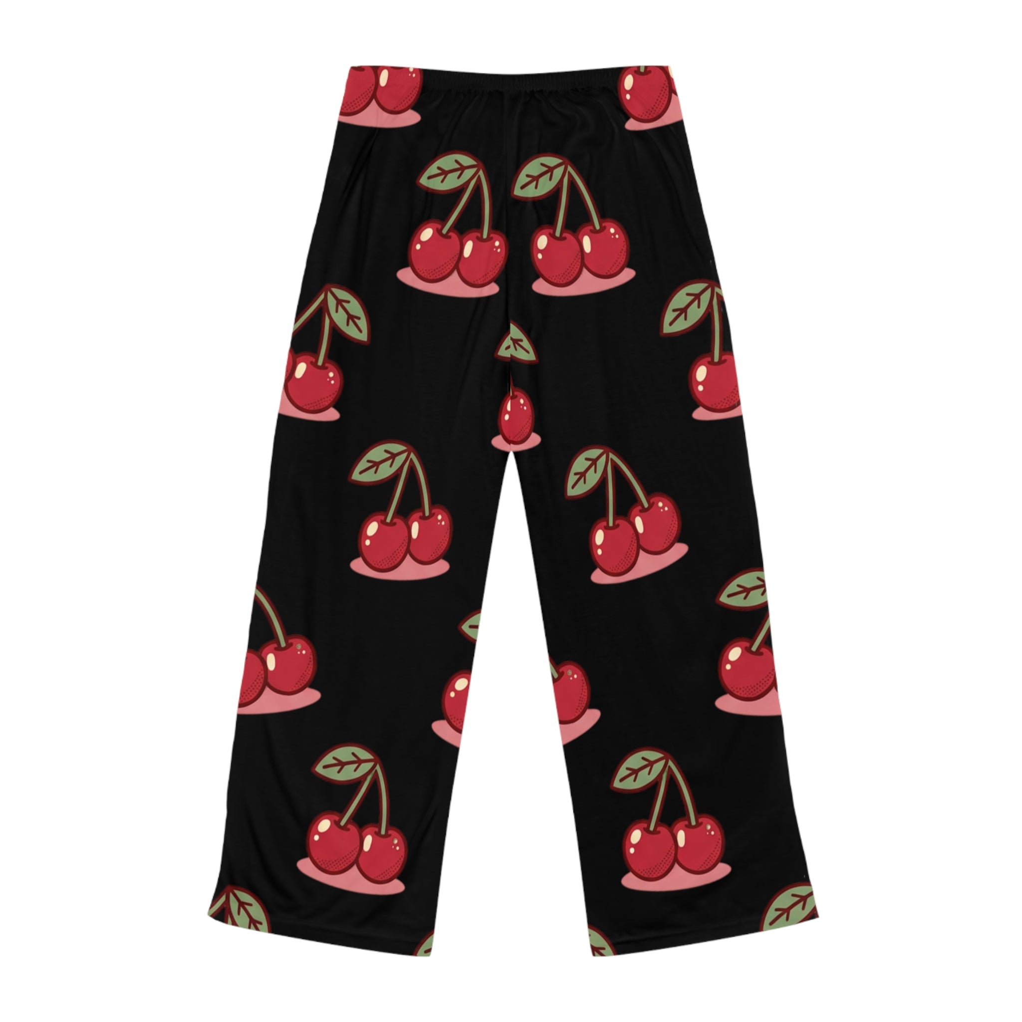 Cherry Print Pajama Pants — Women's Cozy Lounge Sleepwear