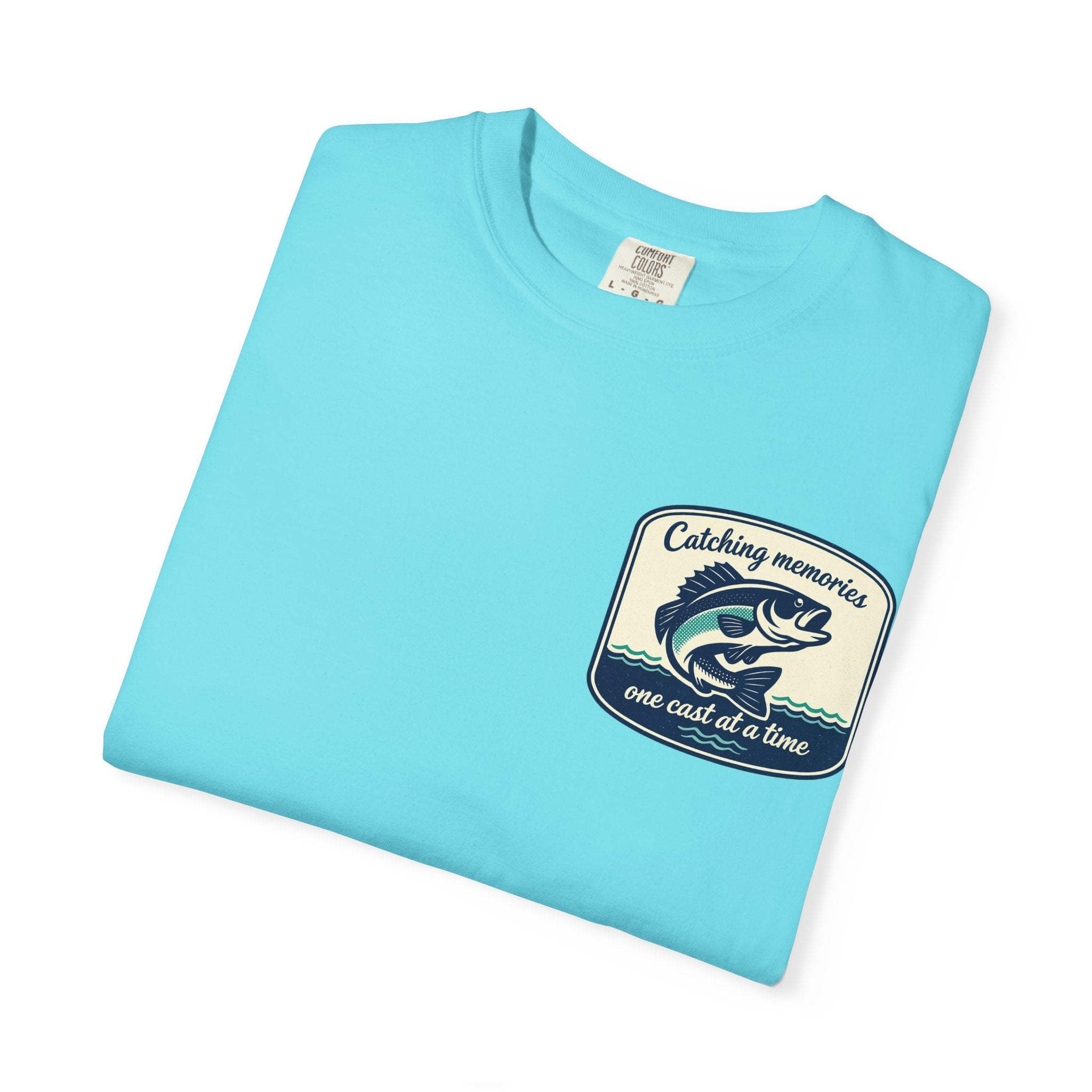 Catching Memories Funny Fishing Graphic Shirt for Men and Women